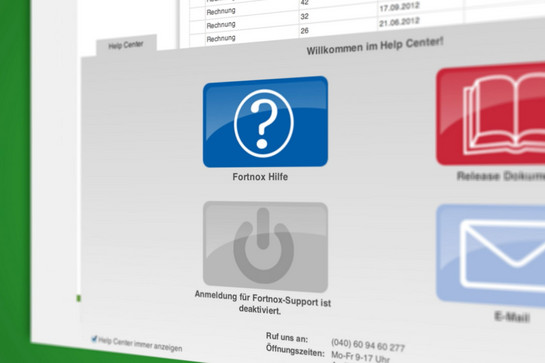 Wilkommen im Helpcenter Fortnox Button