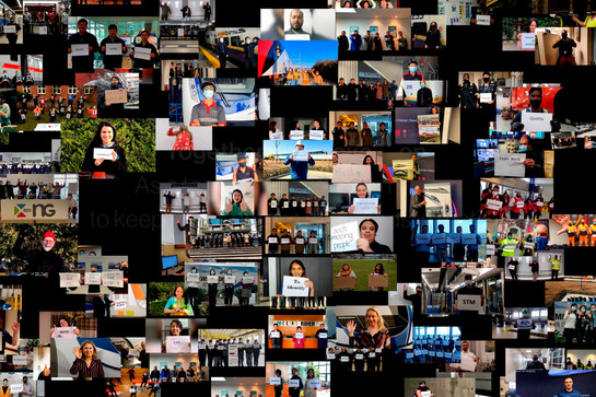 Collage aus mehreren kleinen Fotos.