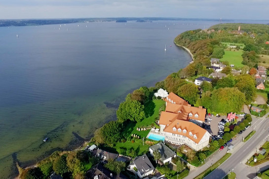 Luftbild vom Hotel Meierwik