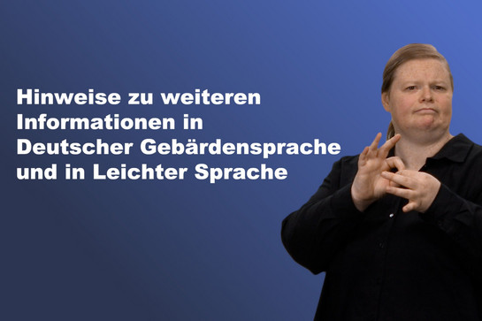 Eine Frau spricht Gebärdensprache