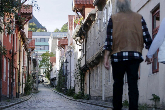 Blick auf den Oluf Samsong Gang in Flensburg