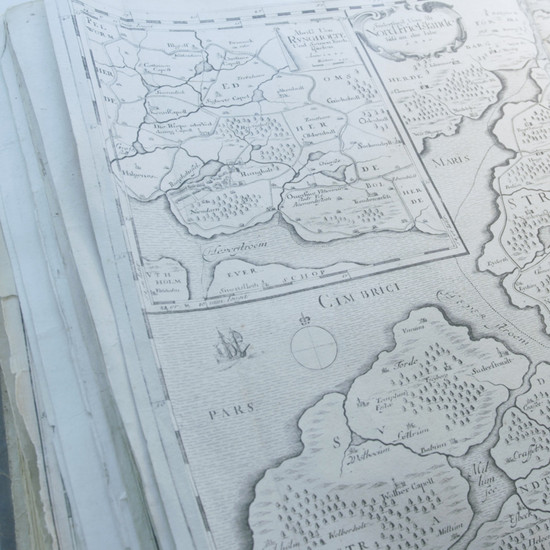 Ausschnitt aus einer alten Landkarte