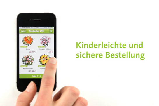 Sträuße Auswahl auf Valentins Blumen und Geschenke Homepage
