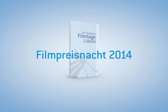 Filmpreisnacht 2014 mit einem Underlay des Preises