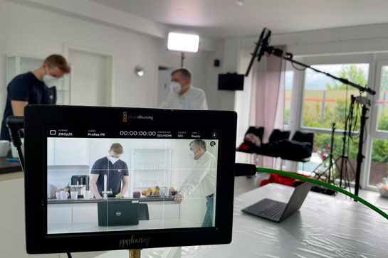 Behind the Scenes: Blick auf Kamera