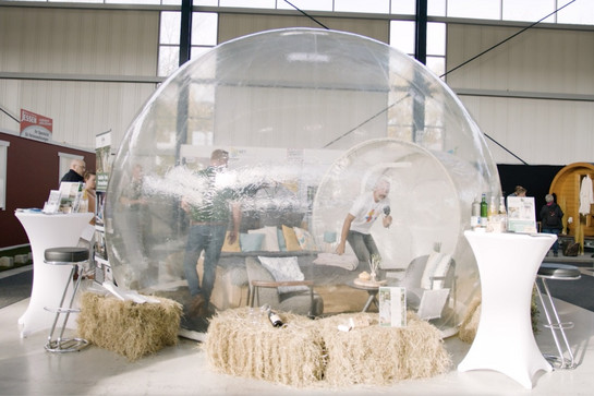 York steht in einer Glas Bubble