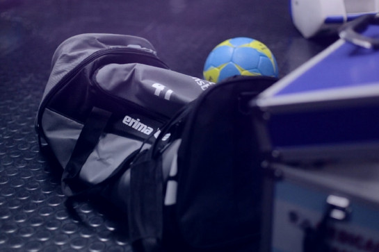 Nahaufnahme einer Sporttasche