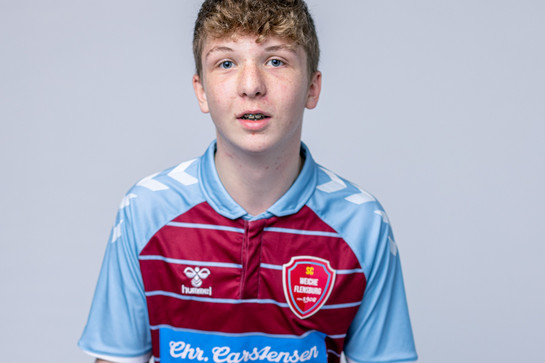 Ein SC Weiche Spieler guckt verwundert in die Kamera