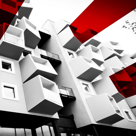 ENERGY EUROPE Illustriertes weißes Gebäude