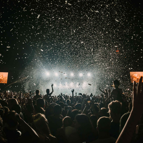 Ein Konzert mit Konfetti