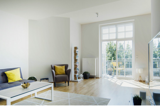 Blick in eine Wohnung von Kubikmeter