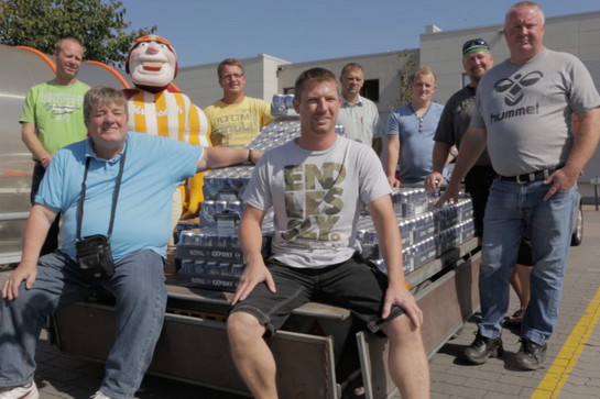 Weight Winners Gewinner posieren vor der Kamera