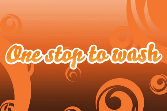 One stop to wash Slogan
