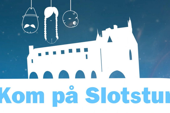Ein weißes illustriertes Schloss