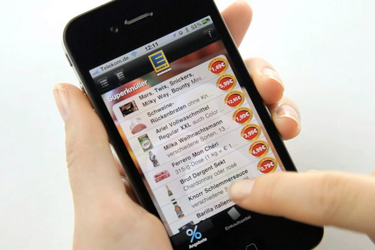Edeka App auf dem Handy