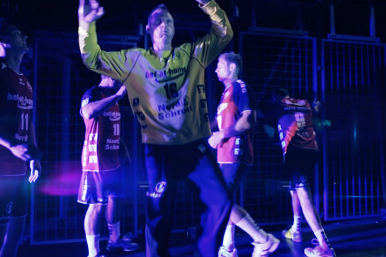 Sg Spieler wärmen sich auf