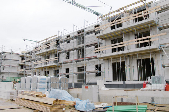 Blick auf eine Baustelle von Elektro Gaertner