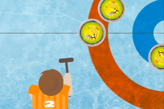 Ein Illustrierter Eishockeyspieler