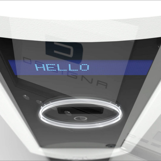 Nahaufnahme des Displays eines Parkautomaten