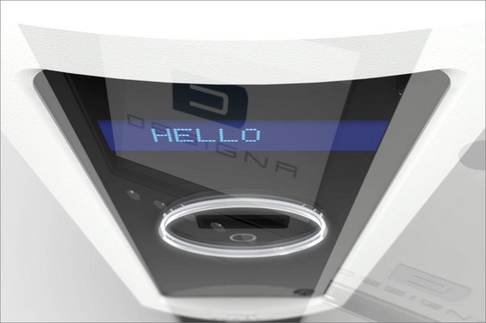 Nahaufnahme des Displays eines Parkautomaten