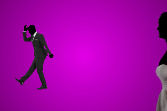 Ein Mann macht einen Tanzmove