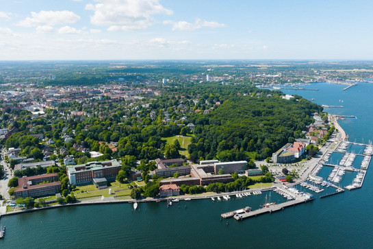 Luftbild von der Kieler Förde