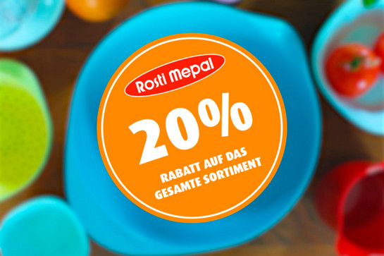 Ein Angebotssticker von Rosti Mepal
