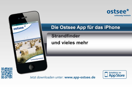 Werbung für die Ostsee App