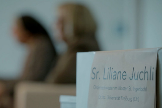Namensschild von Liliane Juchli