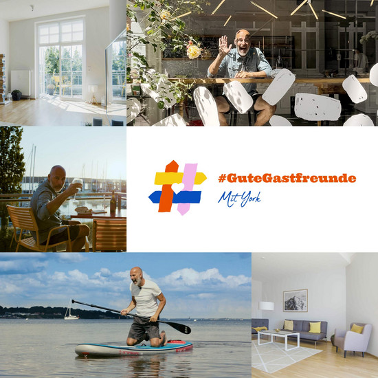 Bildercollage von York als Moderator bei Gutegastfreunde