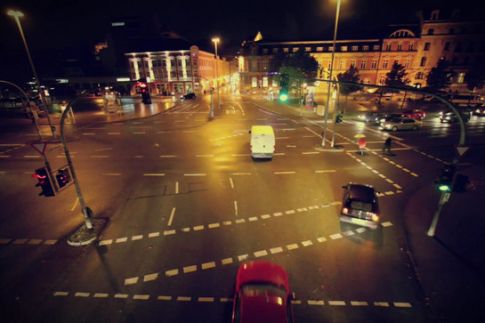 Straßenkreuzung in Flensburg