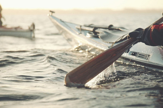 Nahaufnahme eines Paddles