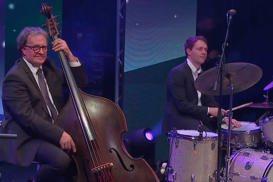 Blick auf ein Orchester