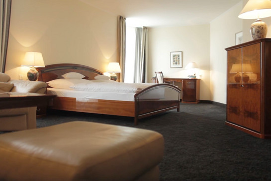 Blick in ein Zimmer des Hotel Waldschlösschen