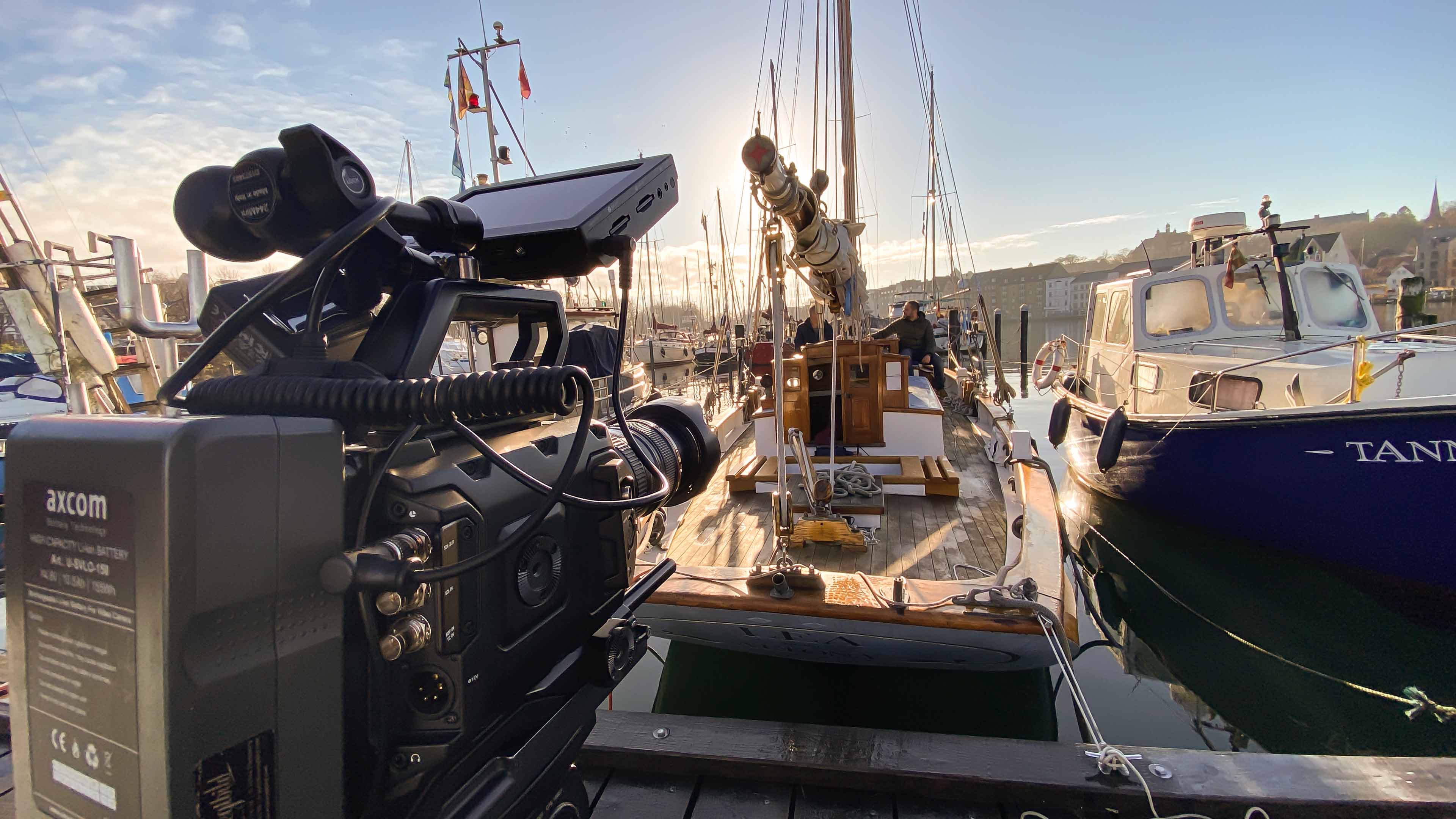 Bewegtbild Dreh für Kutter bei die Fische