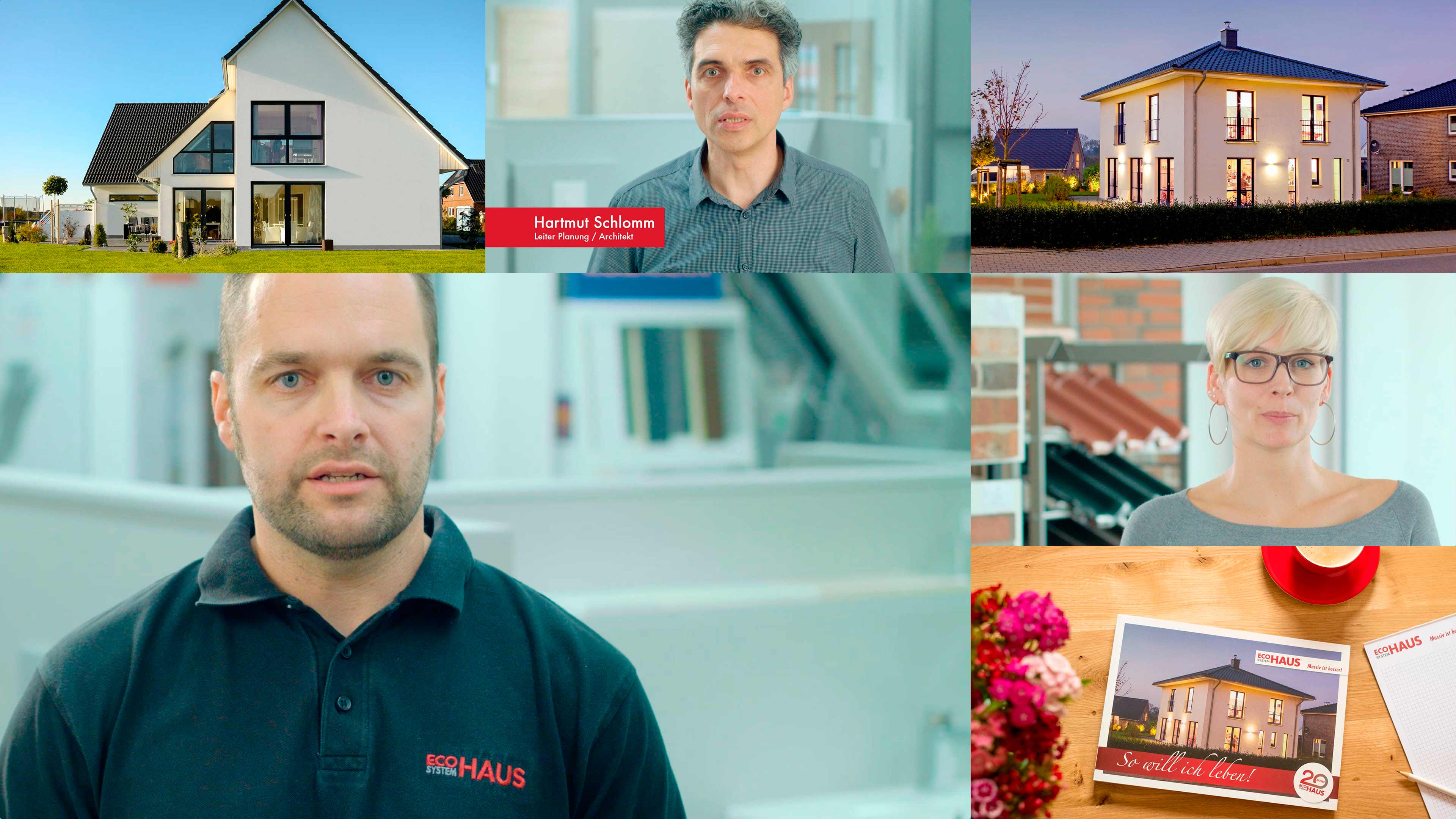 Bildercollage von Eco System Haus