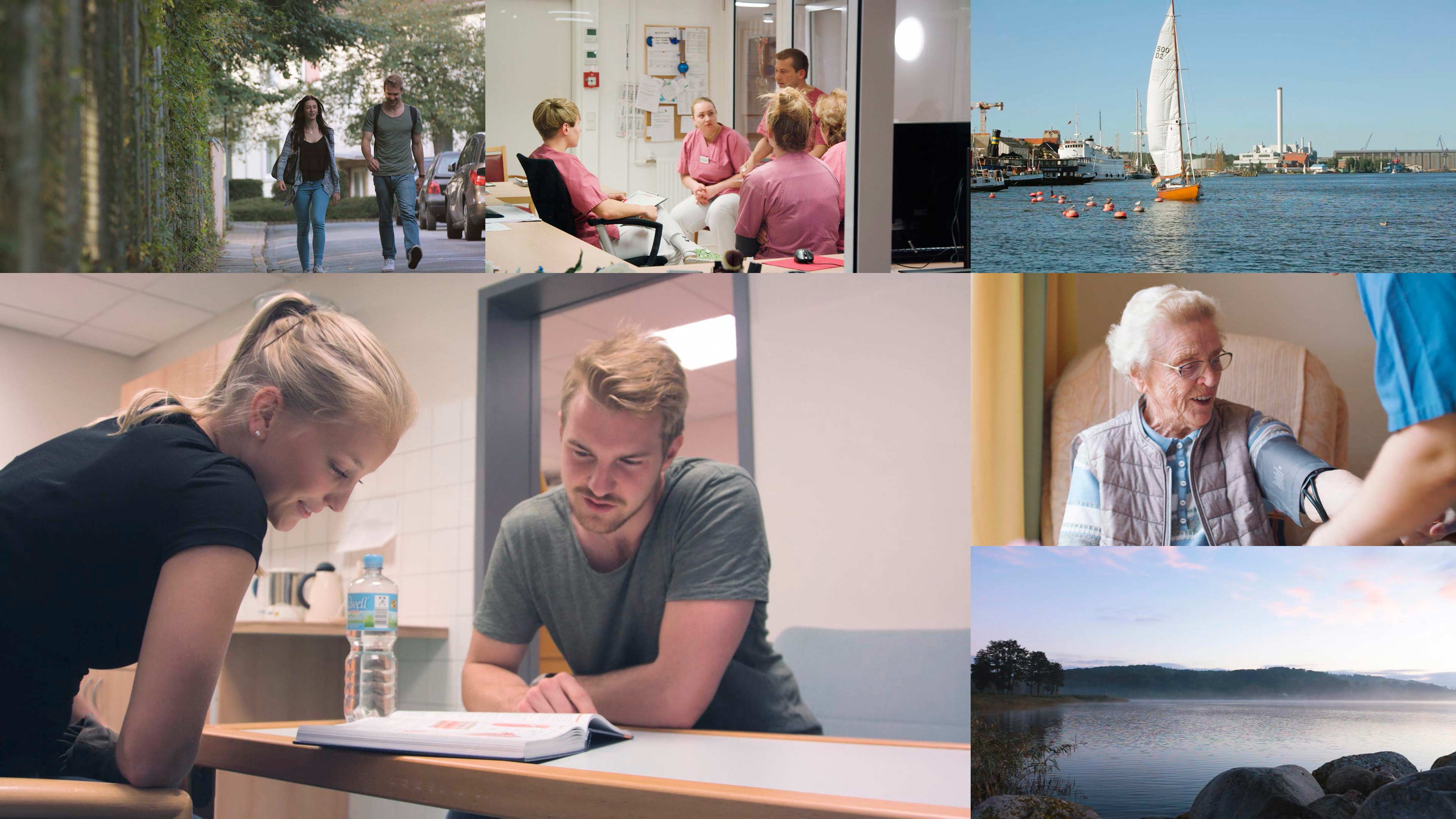 Bildercollage des Recruiting Videos der Diako