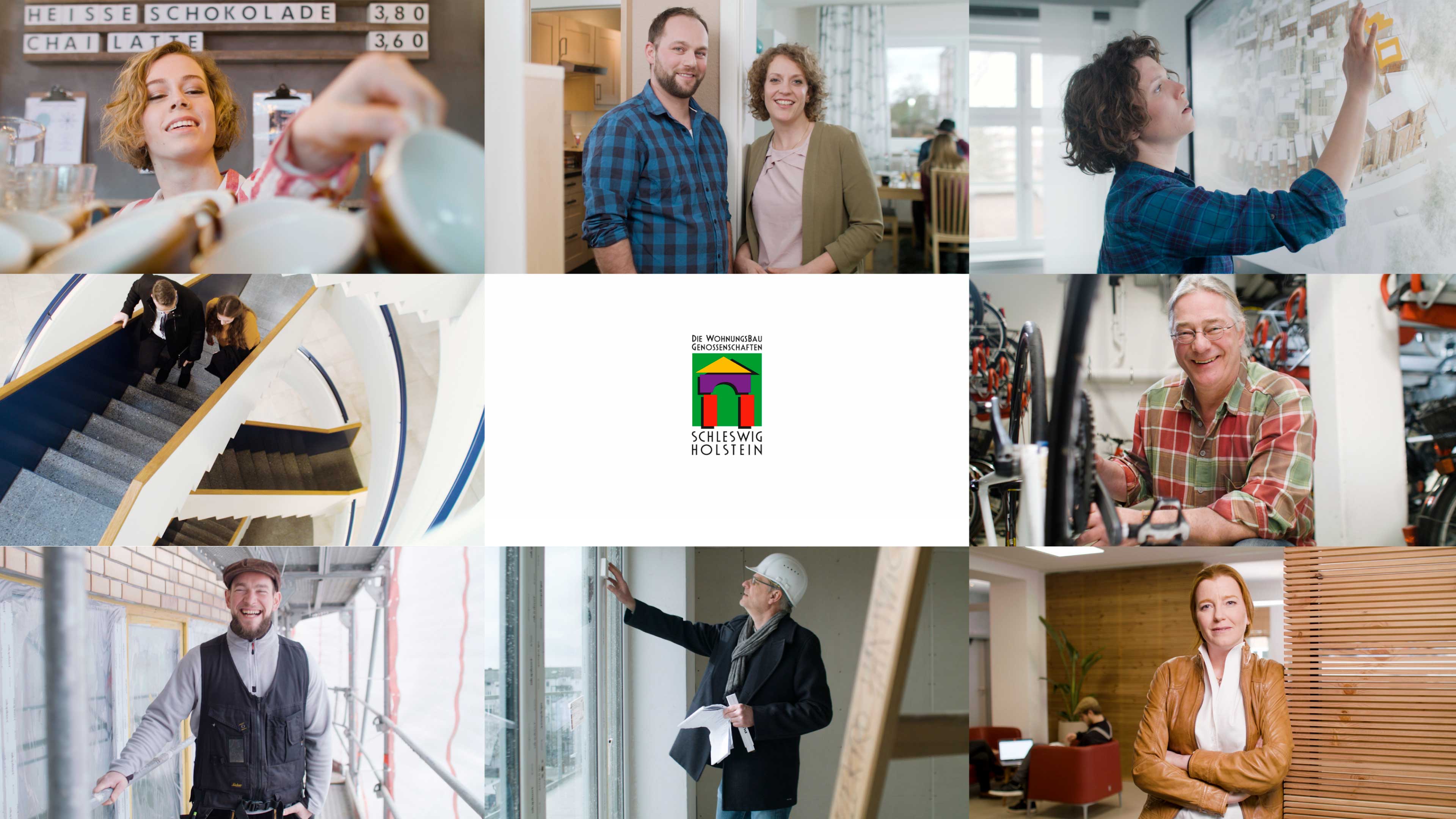 Bildercollage von Wohnungsbau Genossenschaft