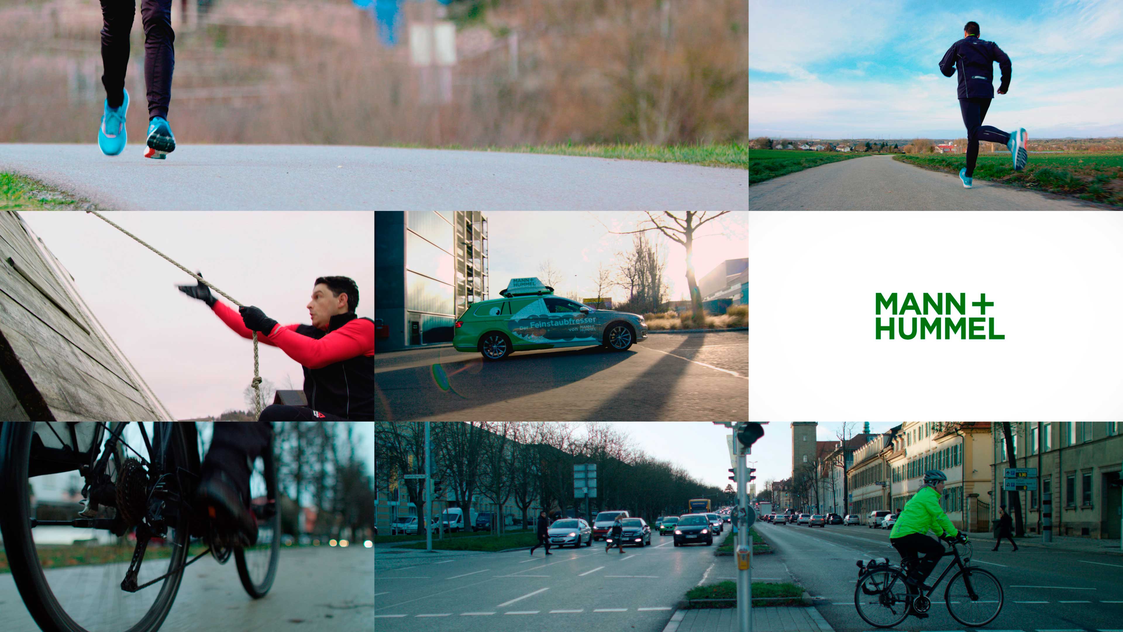 Eine Bildercollage von e mobility