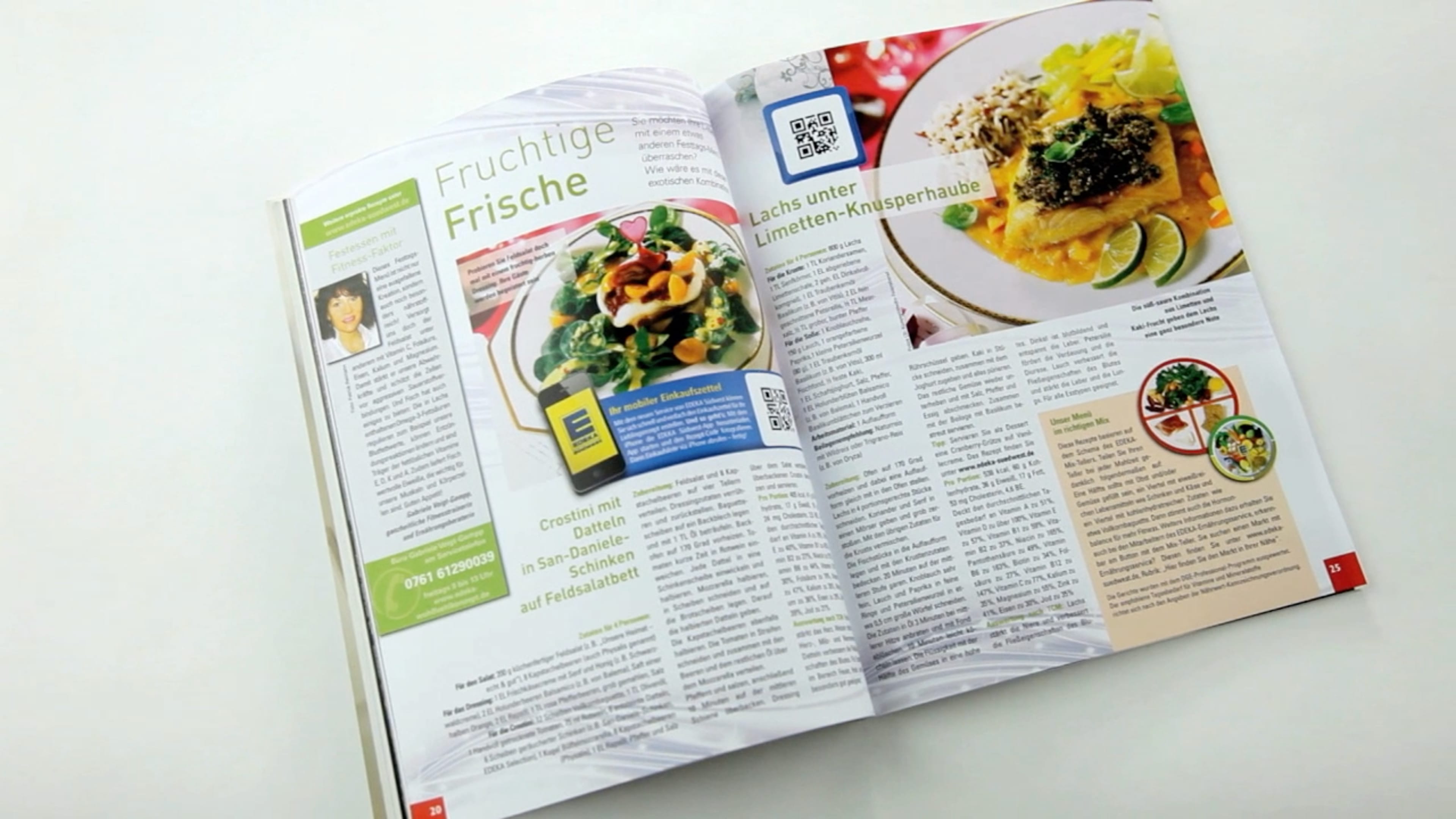Edeka Prospekt mit Rezepten