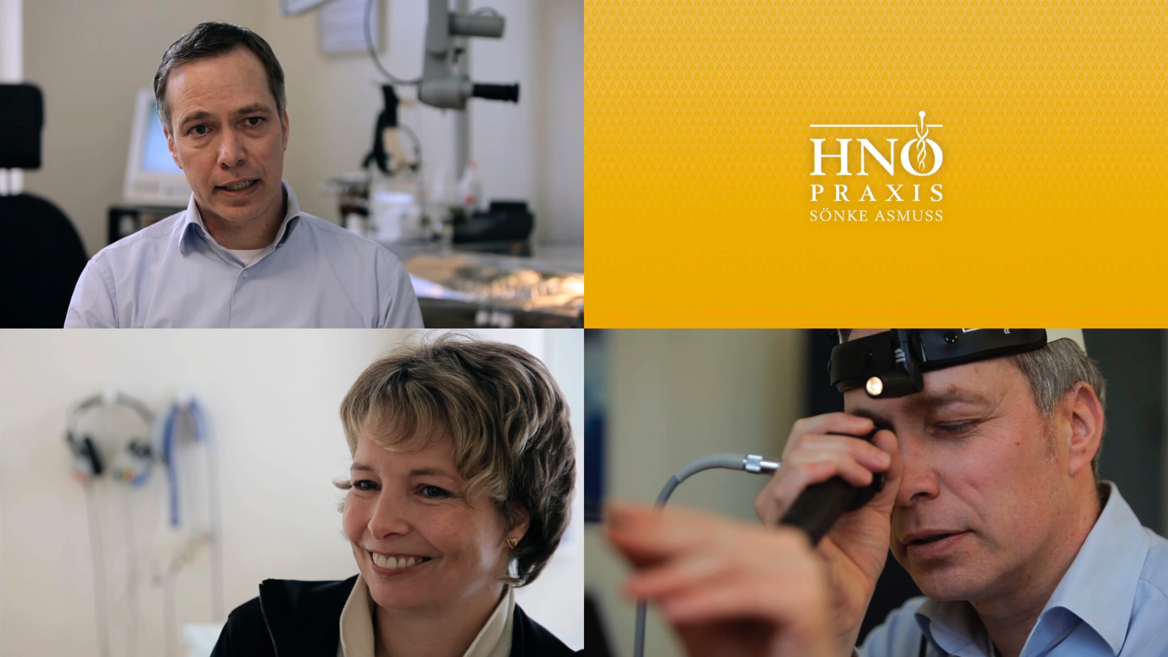 Bildercollage der HNO Praxis von Sönke Asmuss