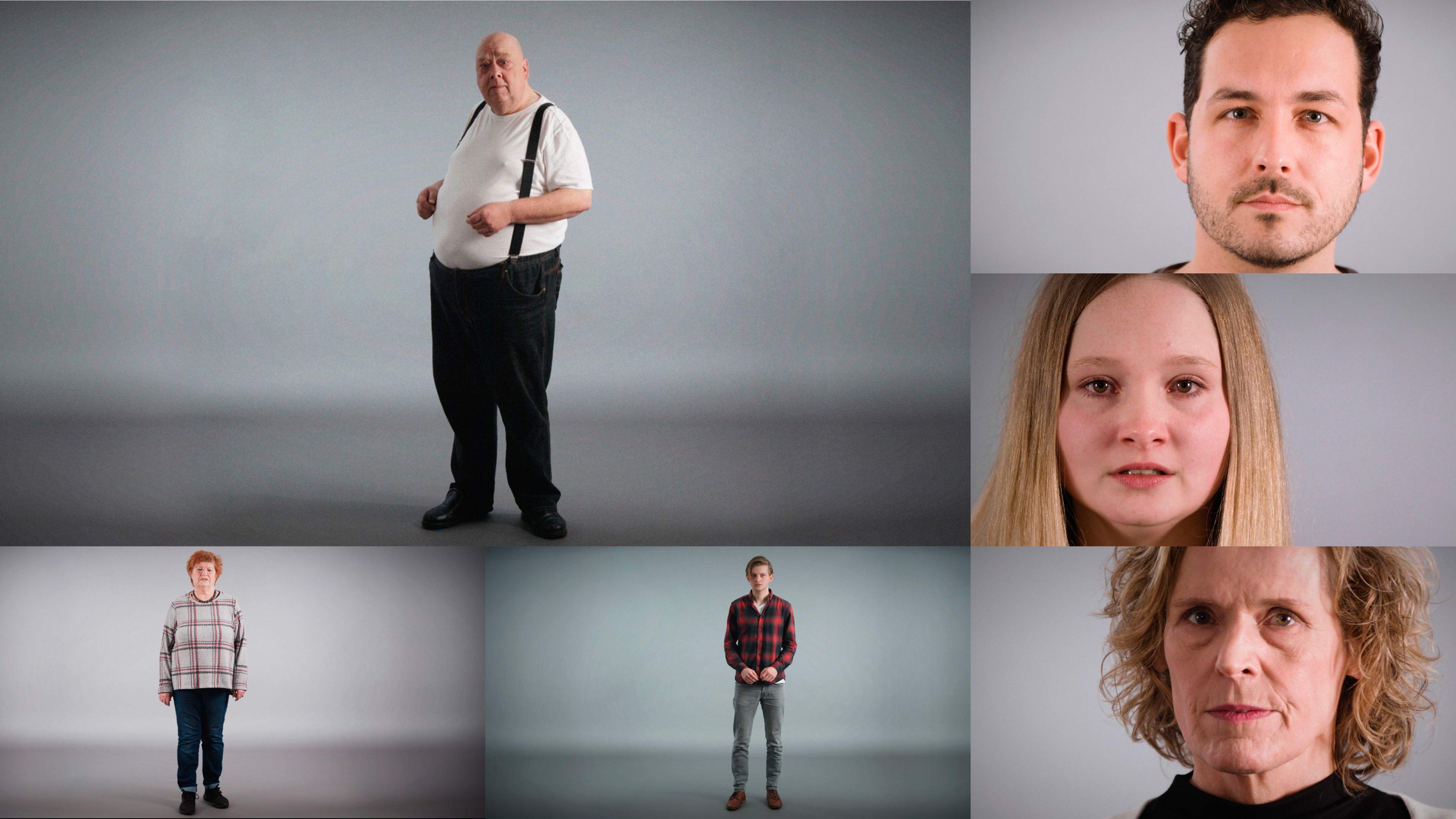 Bildercollage von sechs Personen