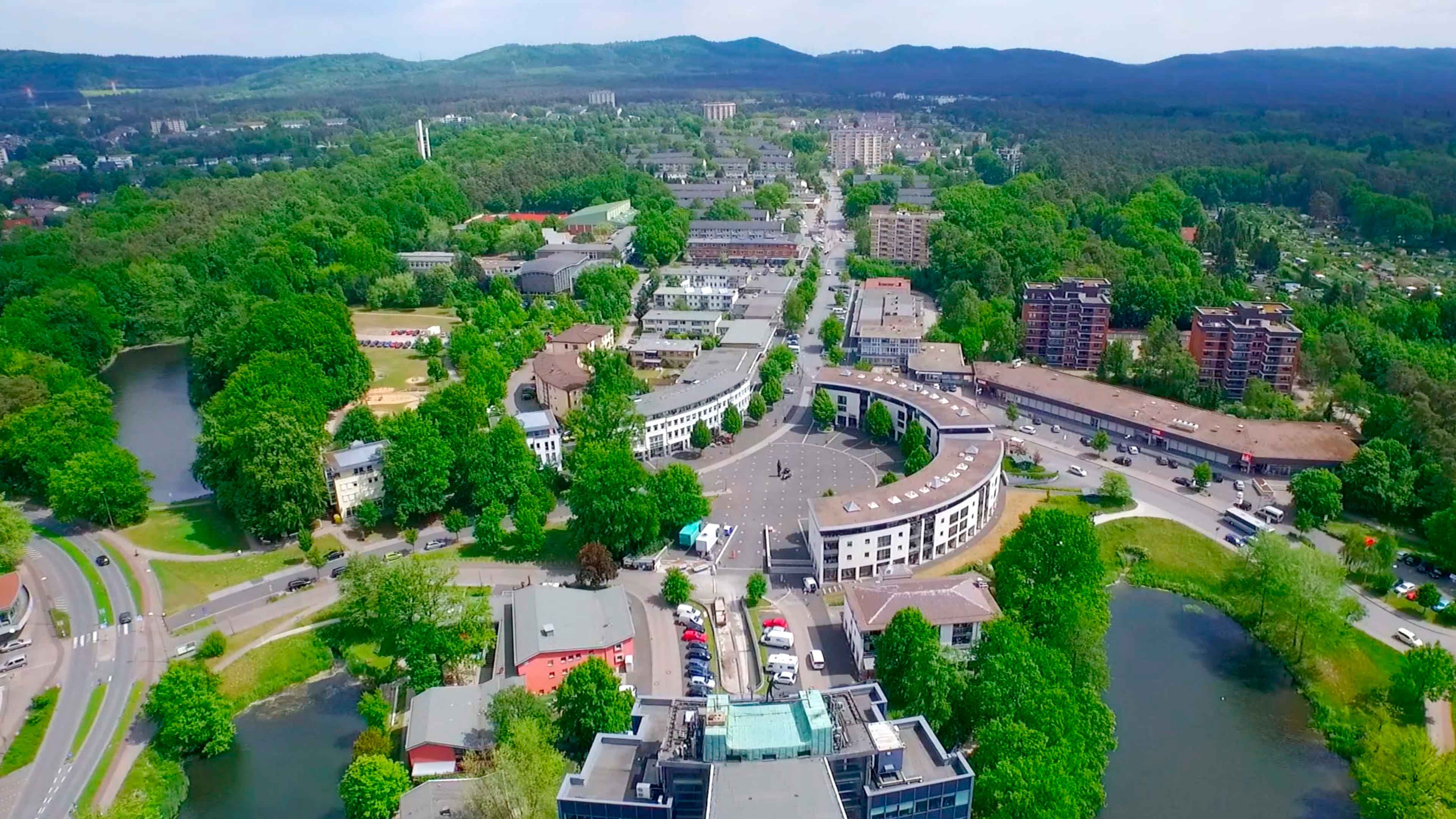 Luftbild eines Quartiers