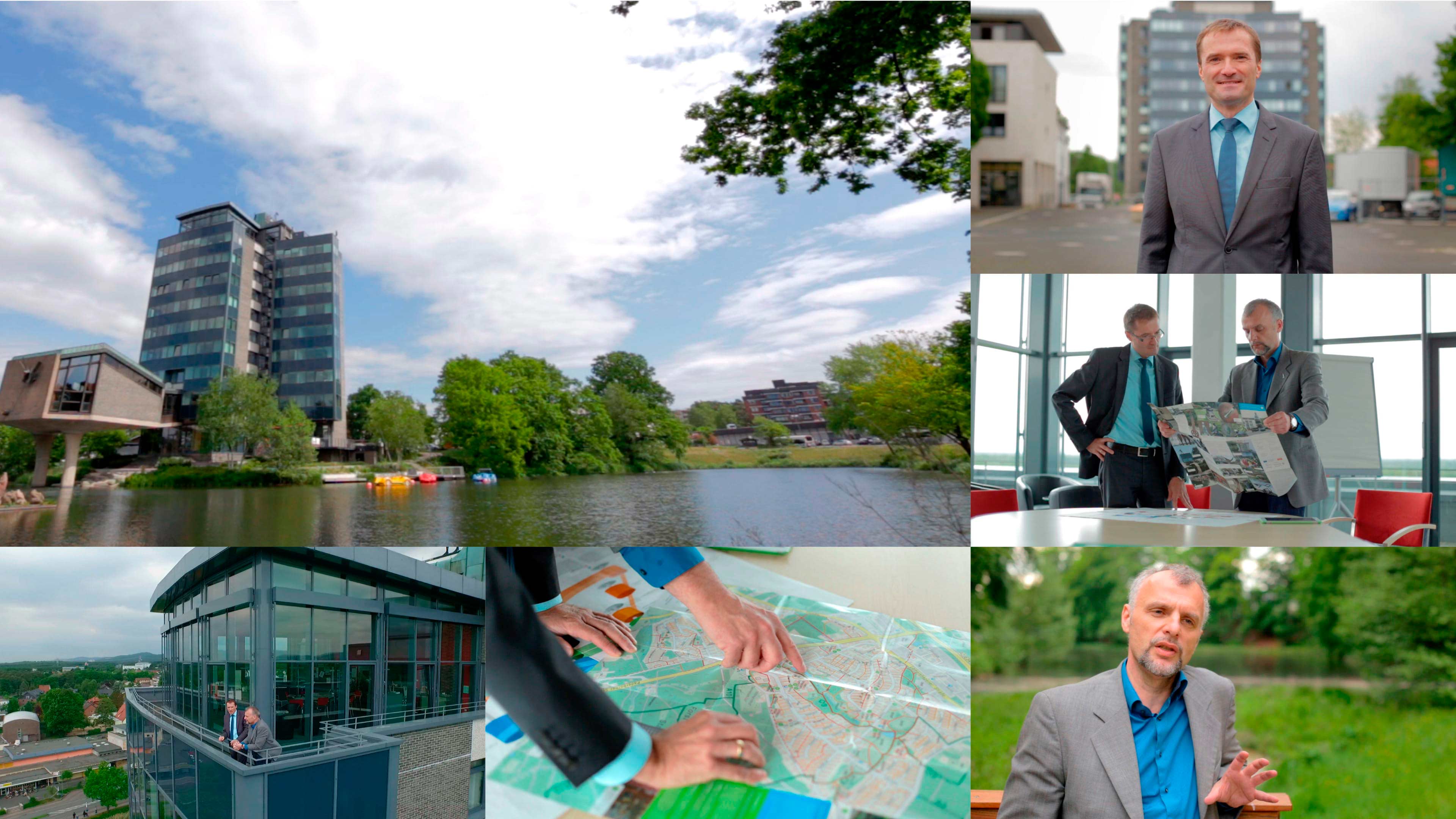 Bildercollage eines Wohnviertels