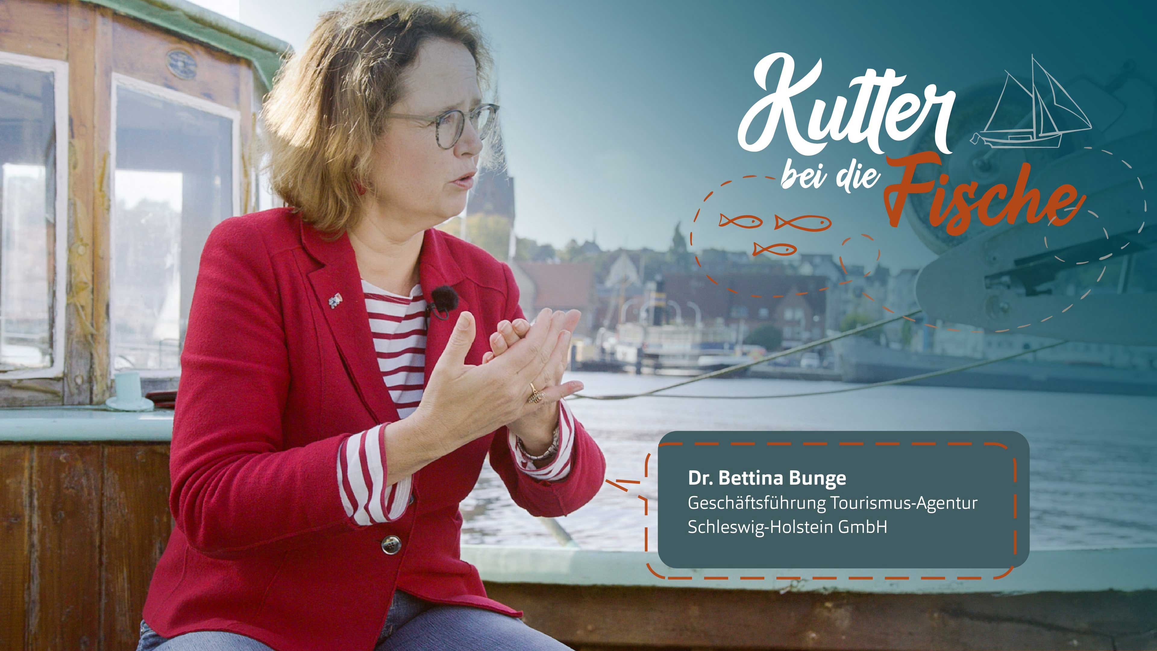 Kutter bei die Fische Logo als overlay von einem Bild von Bettina Junge