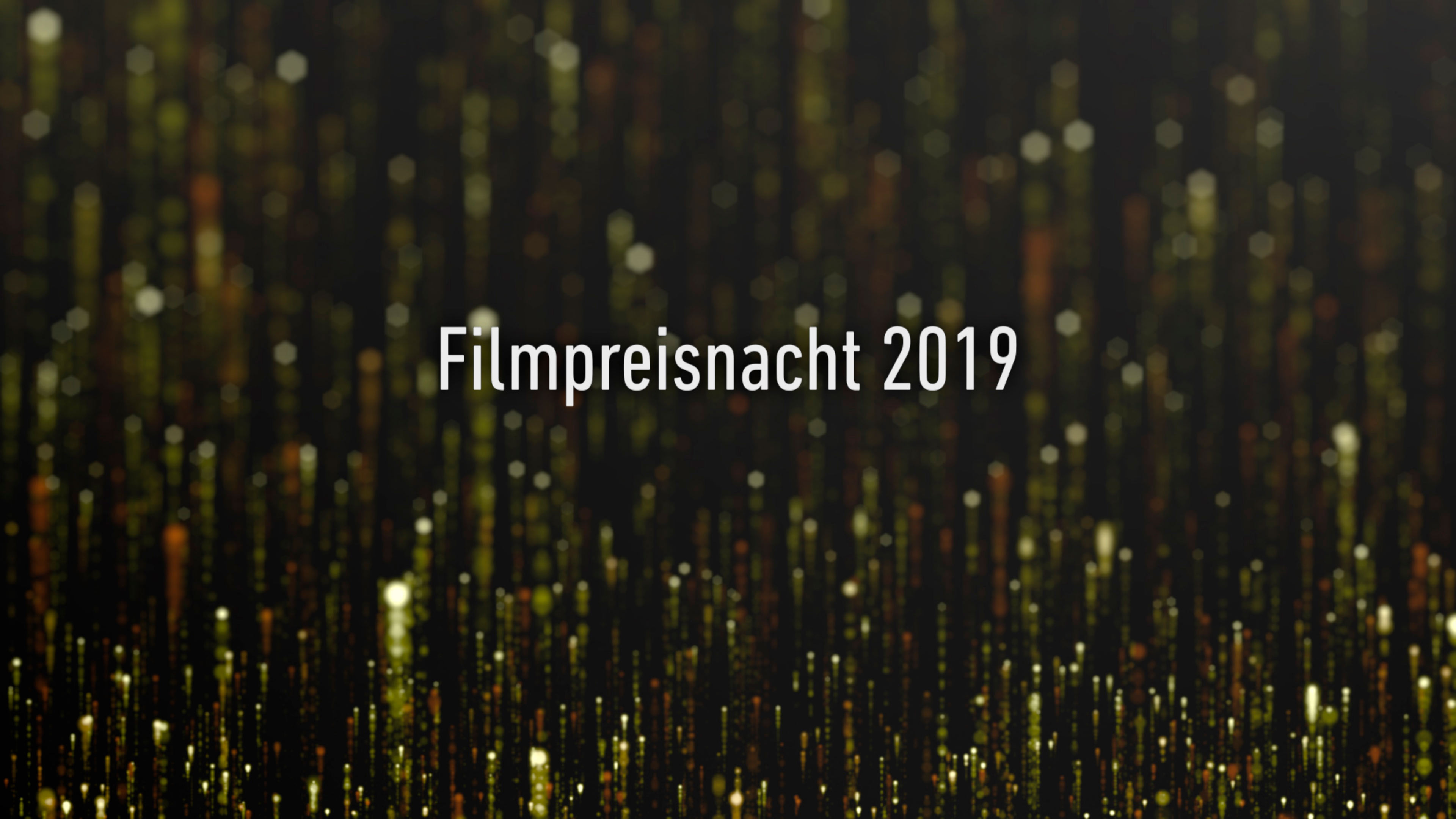 Vorschau der Filmpreisnacht 2019