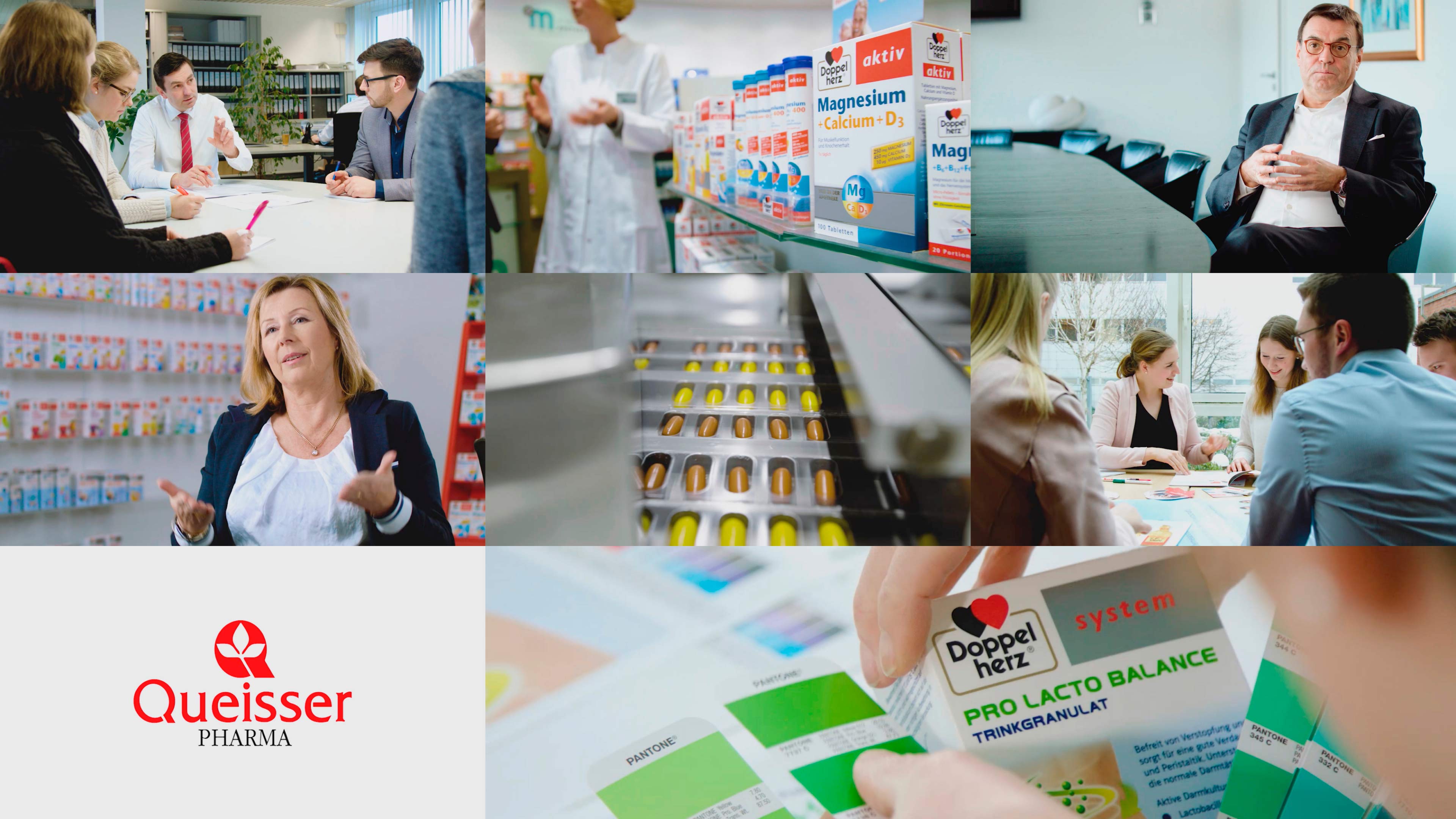 Bildercollage von Queisser Pharma