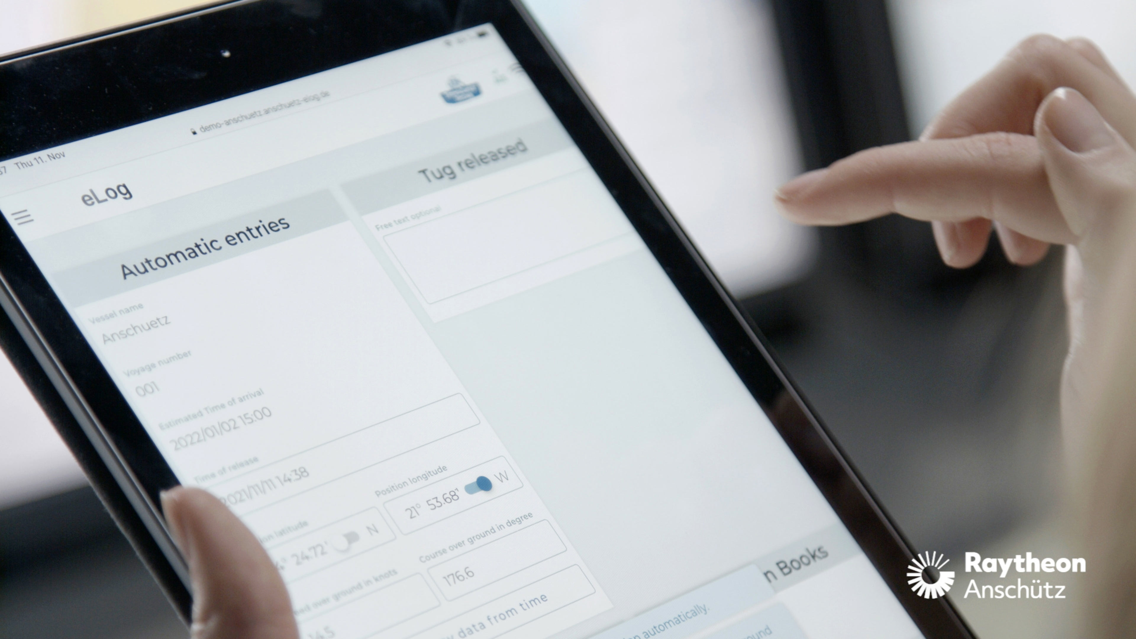 Das digitale Logbuch auf Ipad Ansicht
