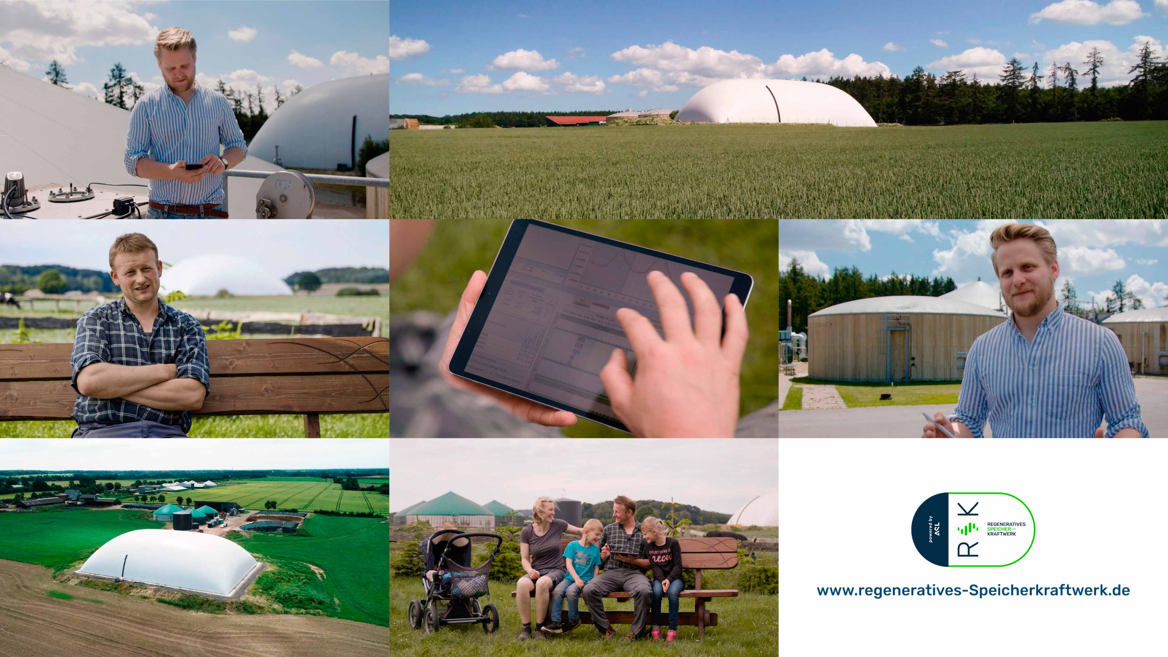 Bildercollage von regenerative Speicherkraftwerk