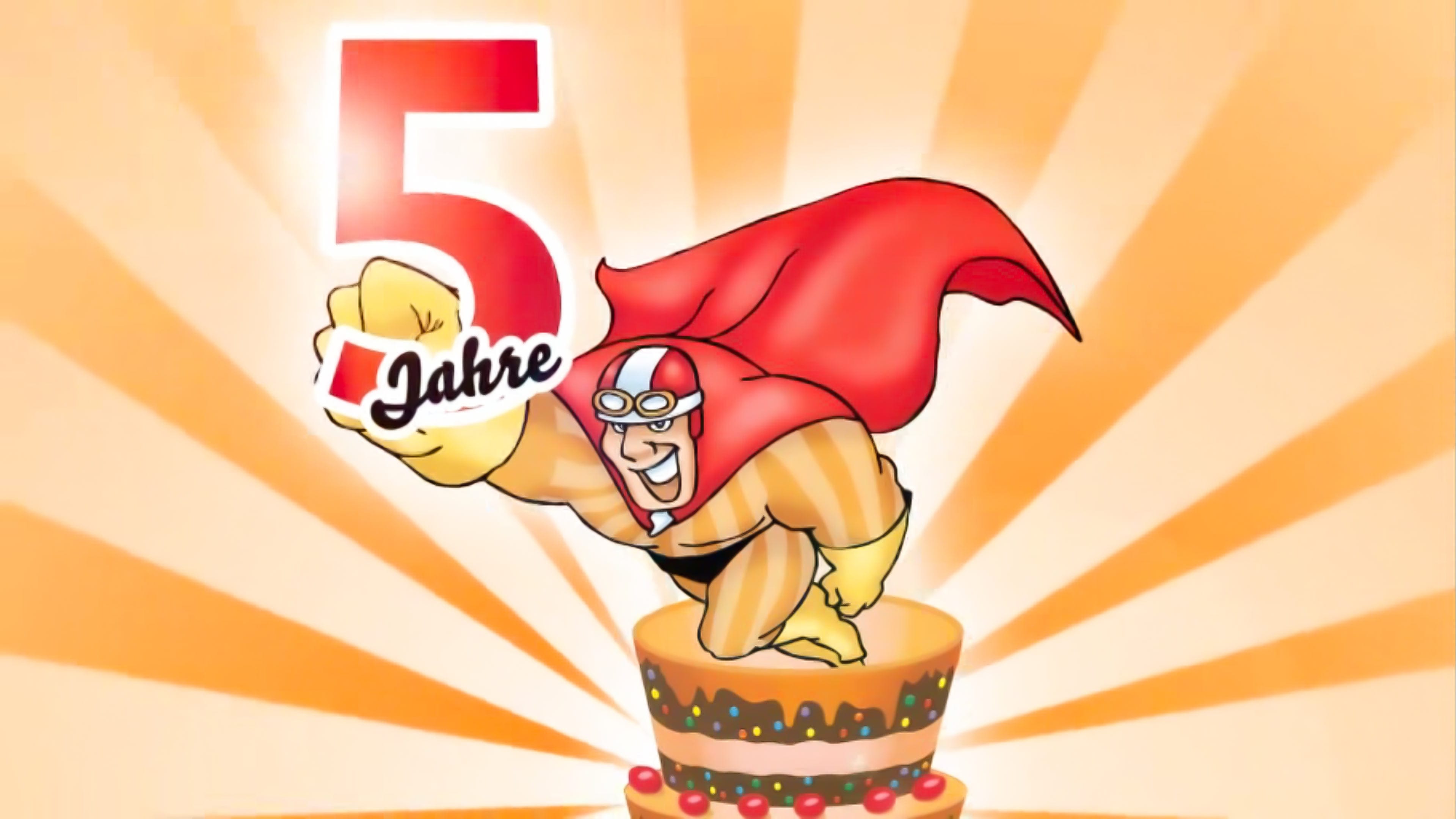 Mr Scandi steht auf einer Torte